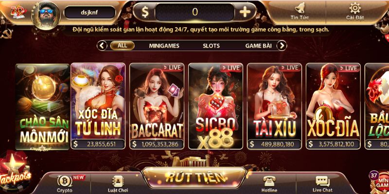 Một số sảnh game được yêu thích nhất